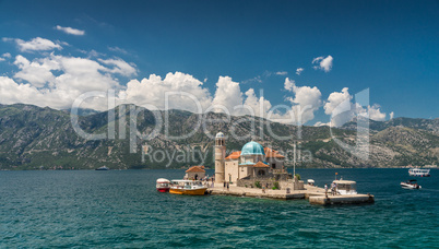 Our Lady of the Rocks church in Montenegro