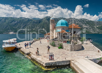 Our Lady of the Rocks church in Montenegro