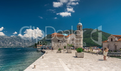 Our Lady of the Rocks church in Montenegro
