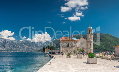 Our Lady of the Rocks church in Montenegro