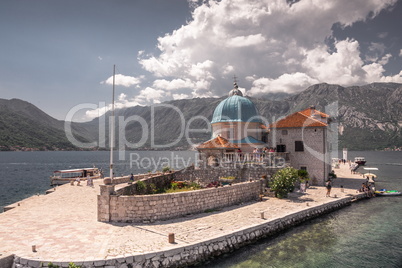 Our Lady of the Rocks church in Montenegro