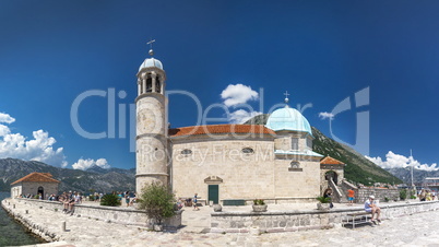 Our Lady of the Rocks church in Montenegro