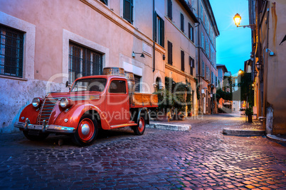 Trastevere street in Rome