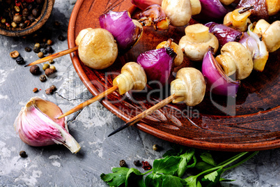 Delicious fried mushrooms