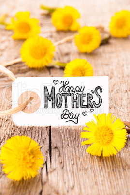 White Label, Dandelion, Calligraphy Happy Mothers Day