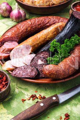 Smoked meats and sausages