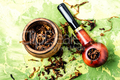 Vintage wooden tobacco pipe