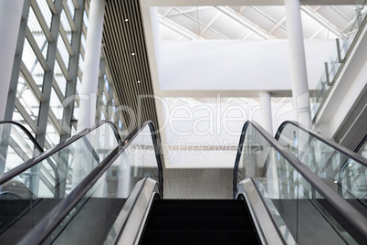 Escalator in the modern office