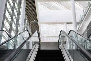 Escalator in the modern office