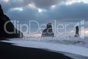 Reynisfjara close to Vik, Iceland, Europe