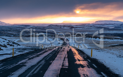 Sunset, Iceland, Europe