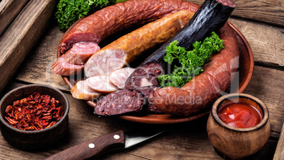 Smoked meats and sausages