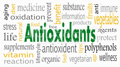 Antioxidant word cloud concept - Illustration