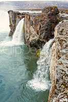 View of Godafoss waterfall, Iceland