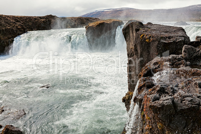 View of Godafoss waterfall, Iceland
