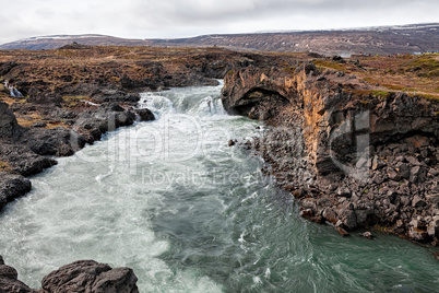 View of Godafoss waterfall, Iceland