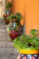 Taormina painted vases, Sicily, Italy