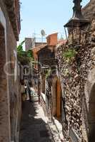 Alley in Taormina, Sicily, Italy