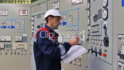 Engineer on gas compressor station