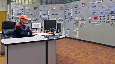 Engineer on gas compressor station