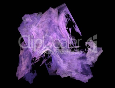 image of one Digital Fractal on Black Color