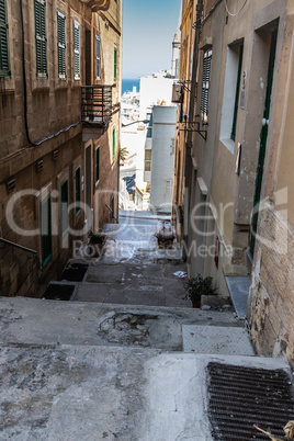 Valletta - schmale Gasse