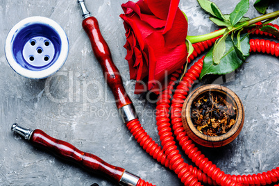 Flower with hookah