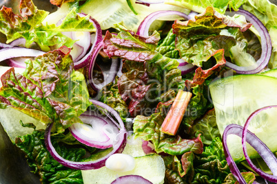 Spring salad background