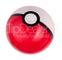 plastic game toy ball isolated