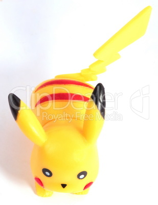 plastic yellow game toy