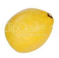 yellow raw lemon isolated