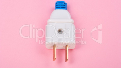 American Outlet Plug on pink background