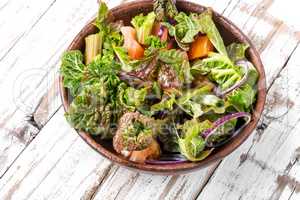 Spring vegetable salad