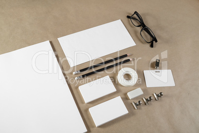 Blank corporate stationery