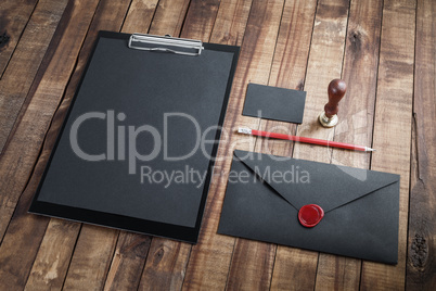 Blank black stationery Blank black stationery