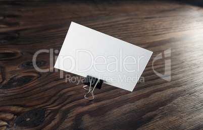 Blank business card