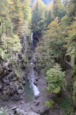 Wasserfall in der Rappenlochschlucht