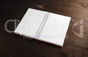Blank notepad mock up