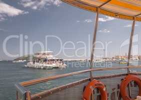 Boat trip along the coast of Budva in Montenegro