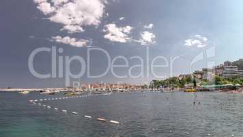 Boat trip along the coast of Budva in Montenegro