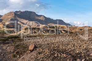 Landscape between Gheralta and Lalibela in Tigray, Ethiopia, Africa