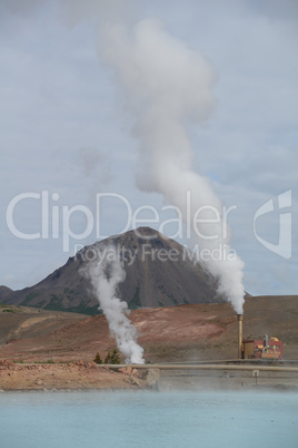 Energiegewinnung an der Krafla, Island