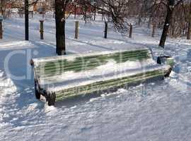 bench at winter