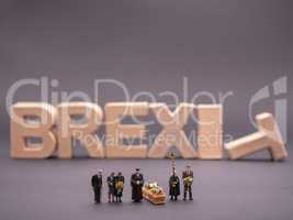 Brexit - Miniatur Beerdigung