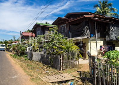 A little village on the way from Wat Phou to the Nakasong islands in Laos.