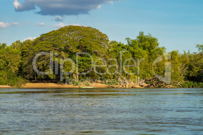 4000 Islands zone in Nakasong over the Mekong river in Laos