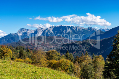 landscape near Garmisch Partenkirchen in Bavaria, Germany