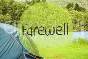 Lake Camping, Text Farewell, Outdoor Camping Norway