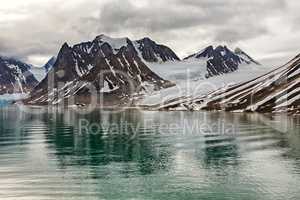 Magdalenafjord in Svalbard islands, Norway