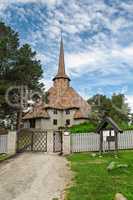 Little church in Dombas village in Norway